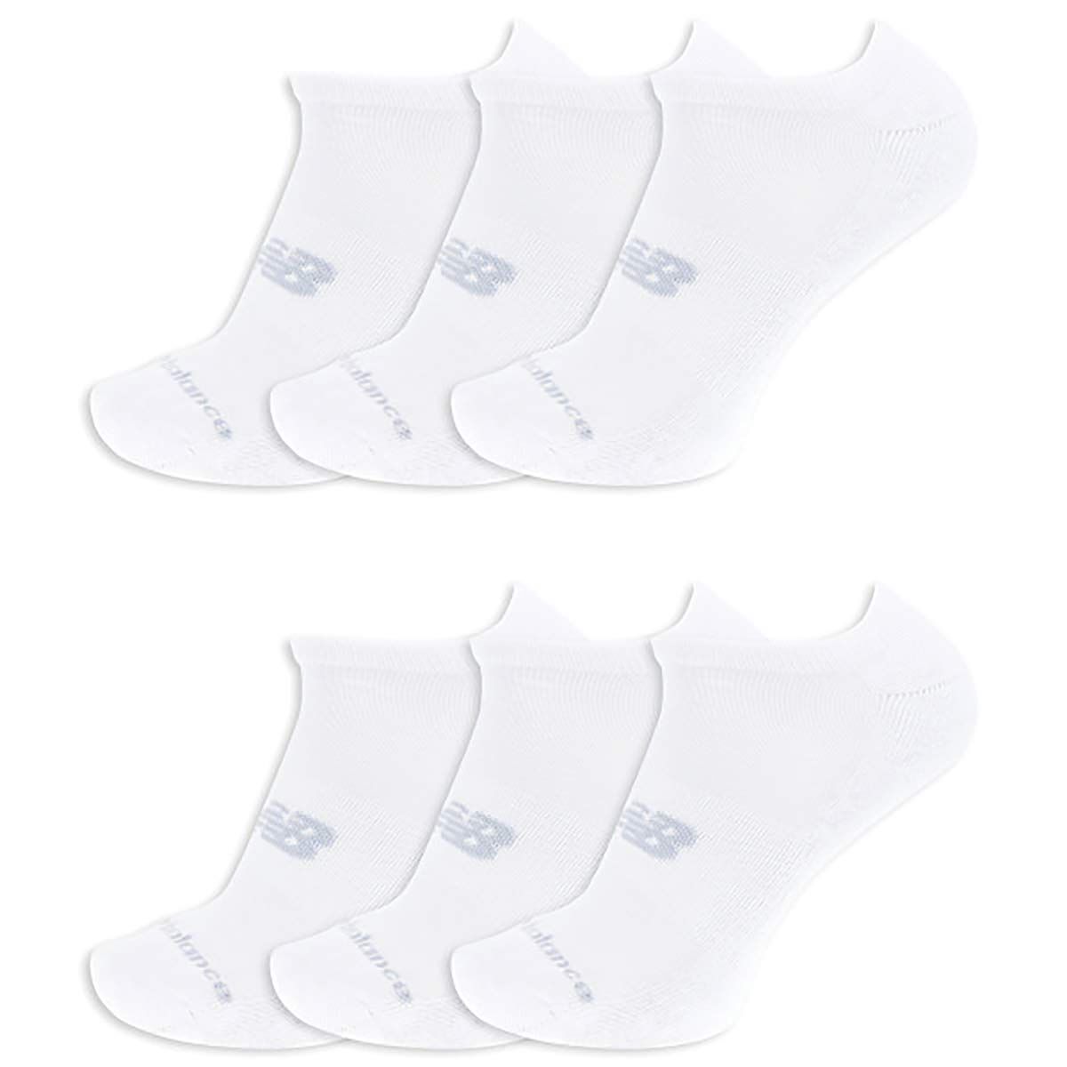 New Balance 6 Pack Cushioned No Show Socks