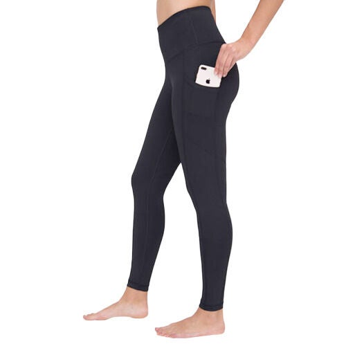 Yogalicious Women's Lux Hi Rise Full Length Leggings with Pocket