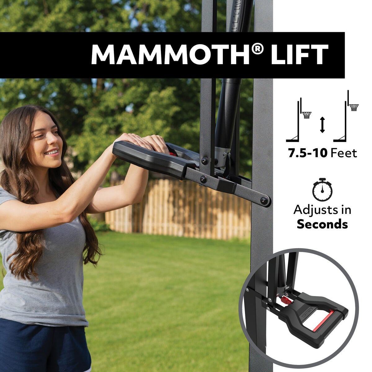 Mammoth 60" 90916 Glass In-Ground Basketball System