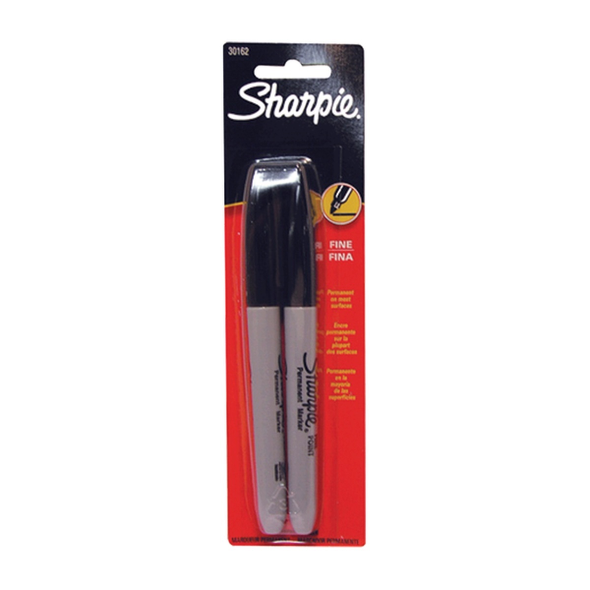 Ptl Black Fine Point Permanent Markers, 2-Count