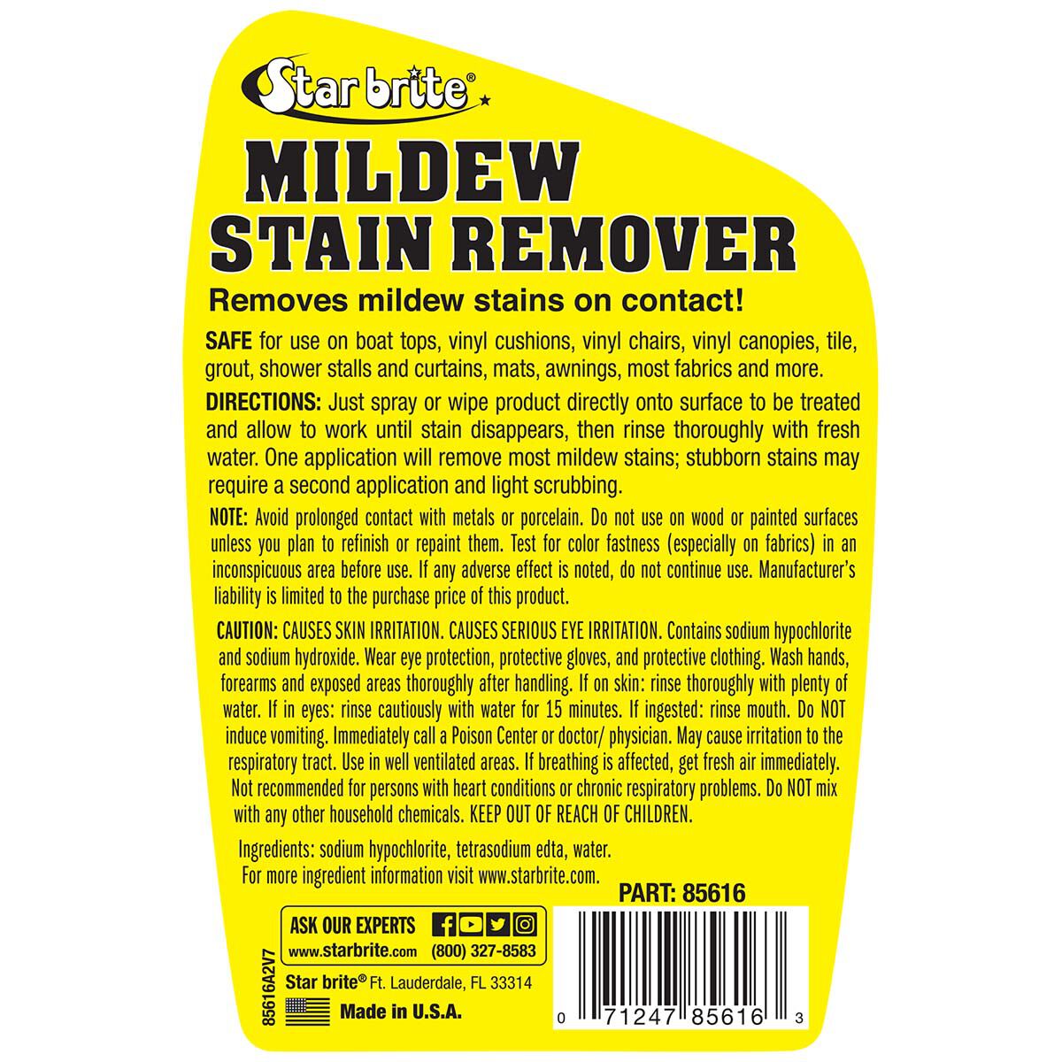 Starbrite Mildew Stain Remover - 22Oz