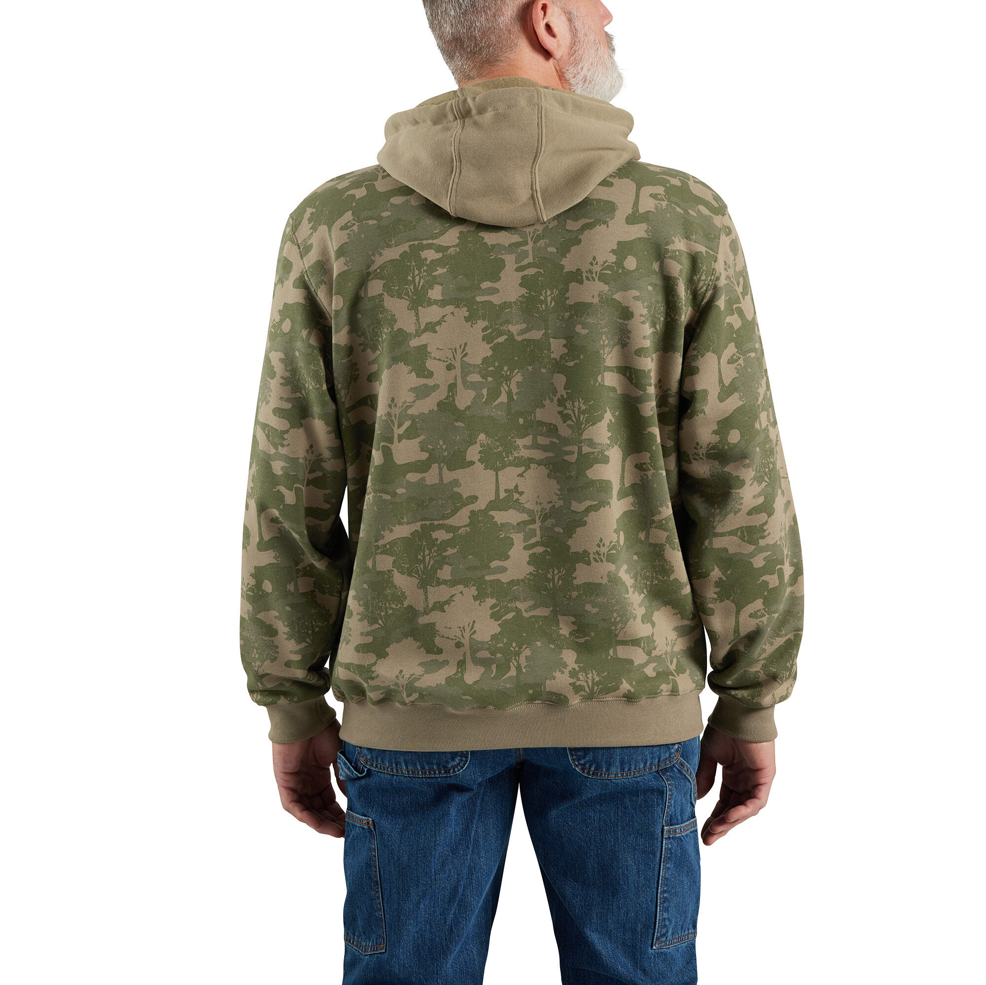 Carhartt Men's Loose Fit Midweight Camo Logo Graphic Sweatshirt