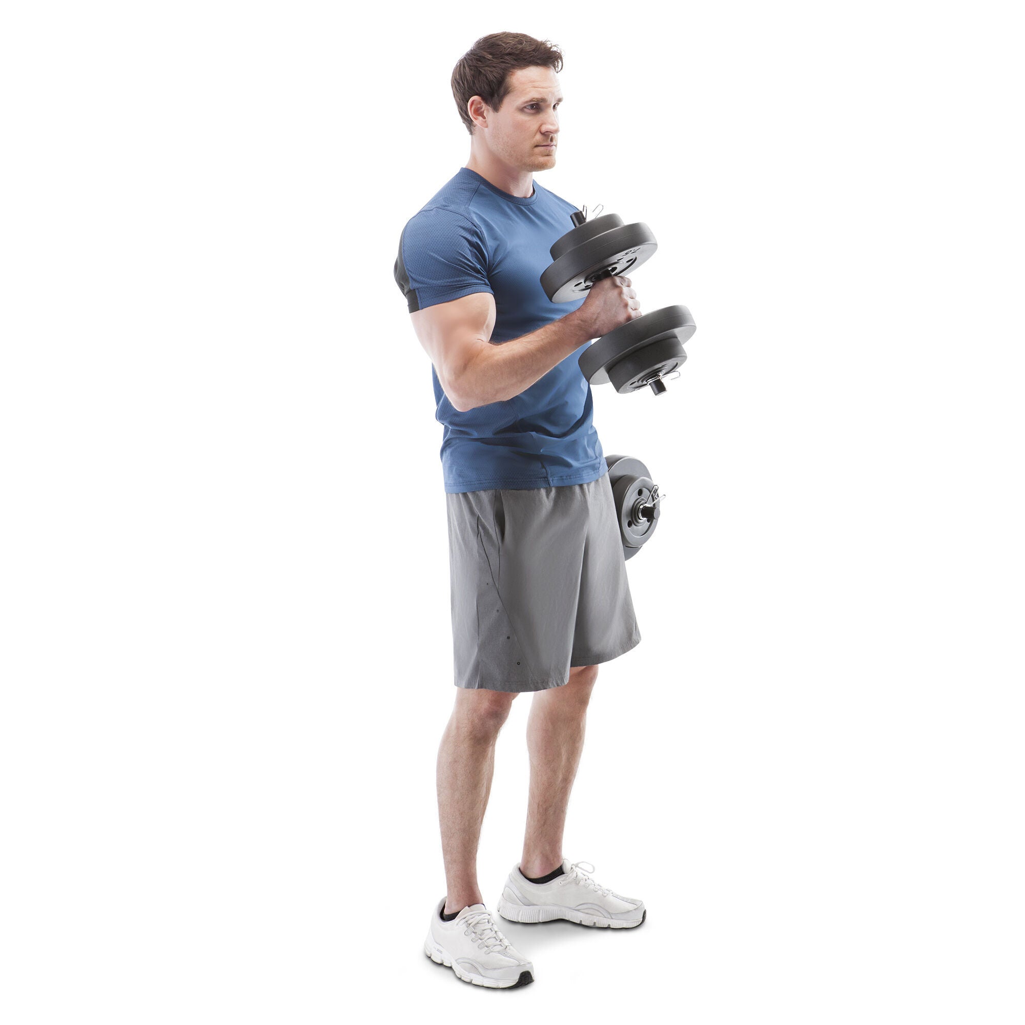 Marcy 40lb Vinyl Adjustable Dumbbell Set