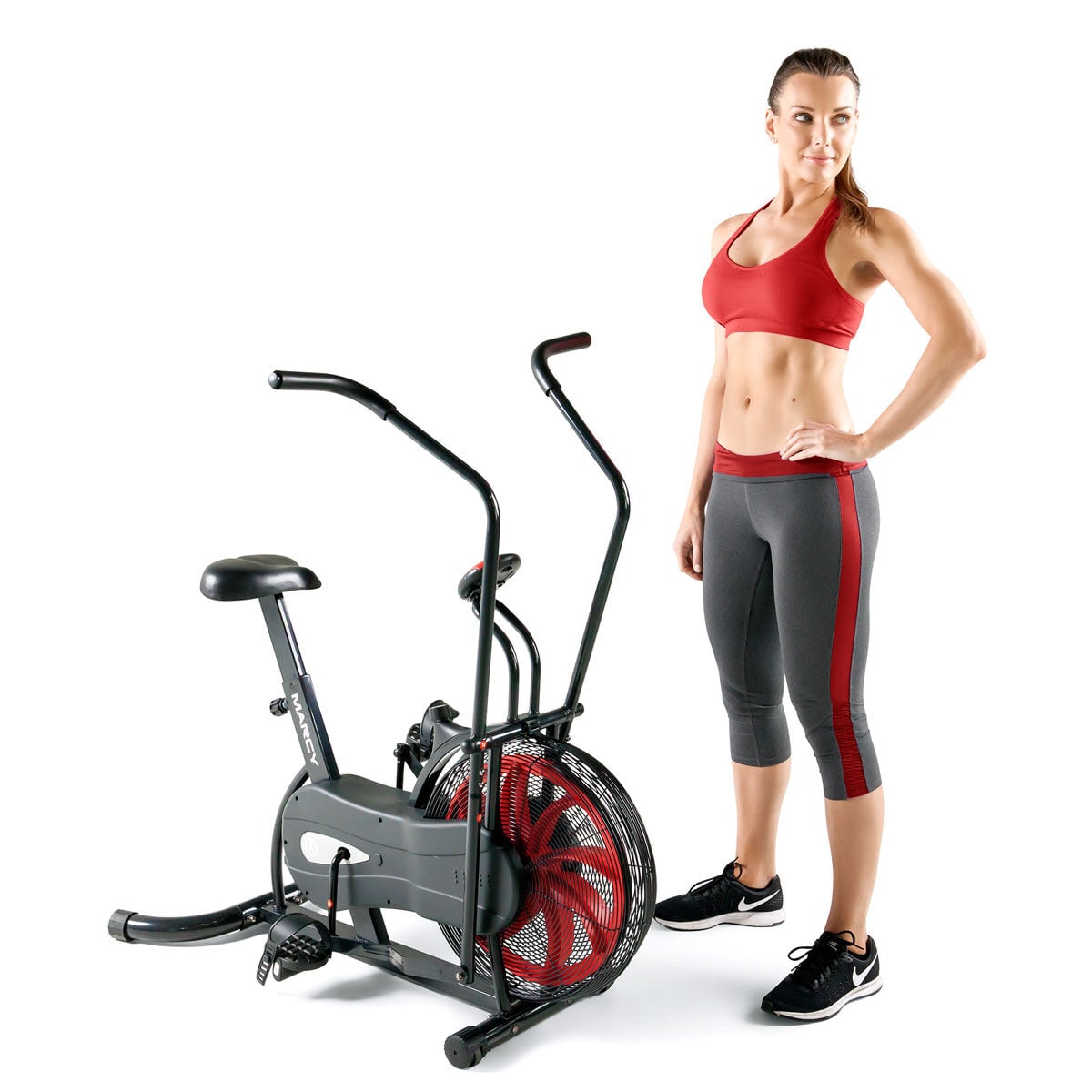 marcy stationary bicycle Exercise Upright Fan Bike for Cardio Training, Adjustable Recumbent Bike, Bikes For Home, Black AIR-1 : Exercise Bikes : Sports & Outdoors Dont let lack of space keep you from getting the exercise you need Marcy Foldable Marcy Air Exercise
