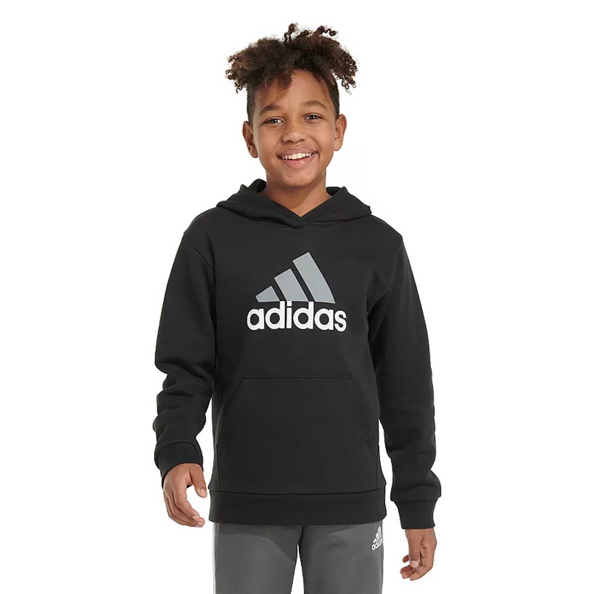 adidas Boy's Big Logo Raglan Hoodie
