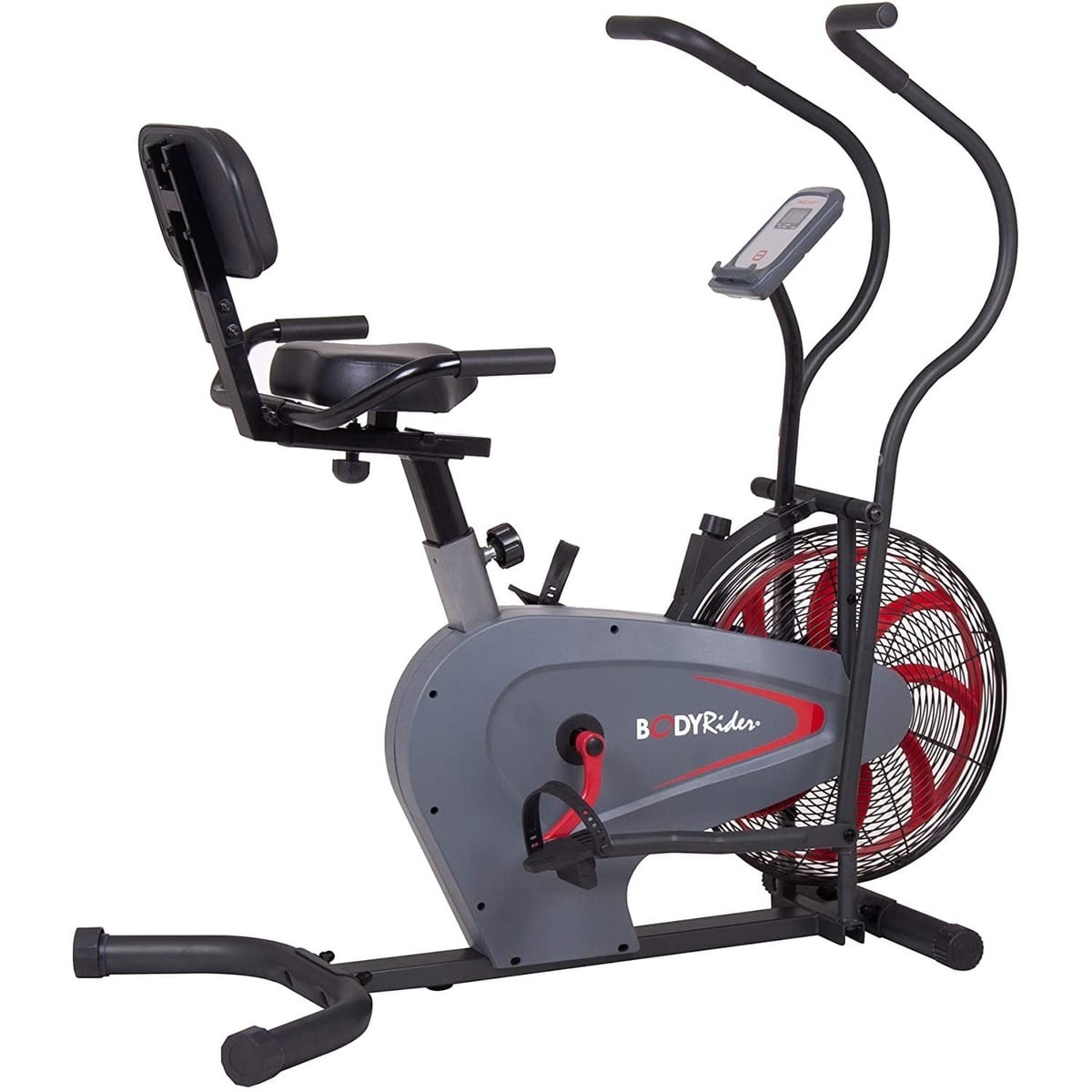 Total Body Rider Body Rider Upright Air Resistance Fan Bike with Curve-Crank Technology ...