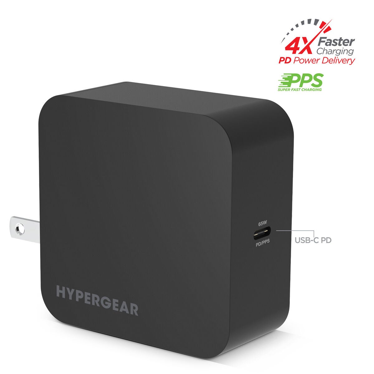 Hypergear SpeedBoost 65W USB-C PD Laptop Wall Charger with PPS