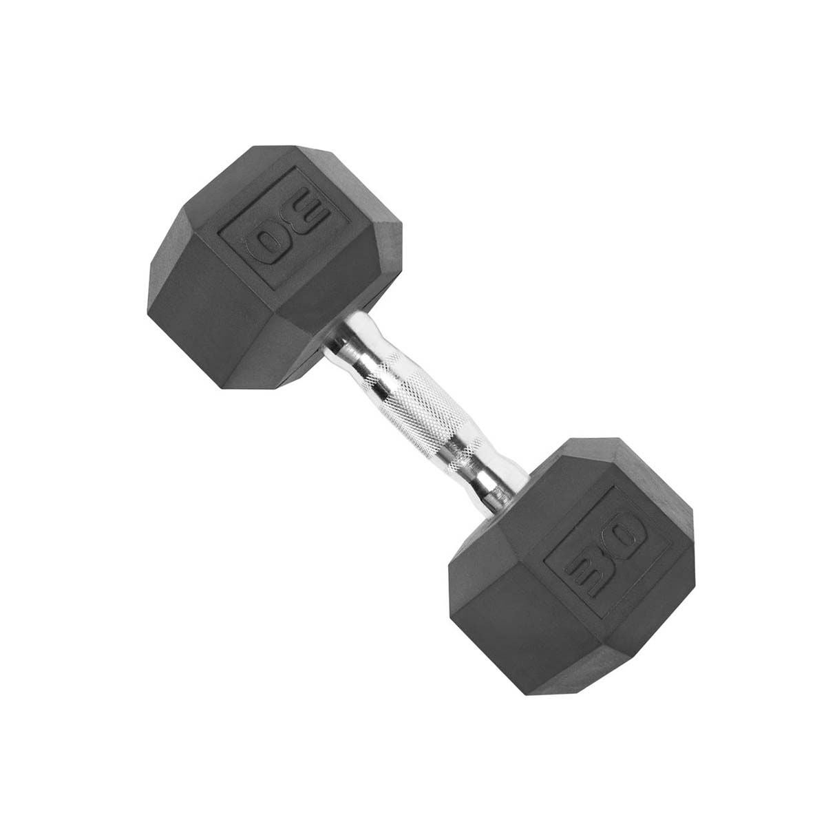 Cap 30 lb. Rubber Dumbbell