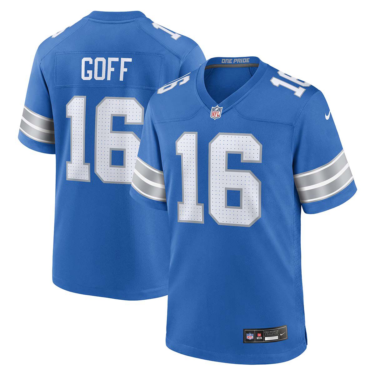 Nike Detroit Lions Jared Goff Jersey