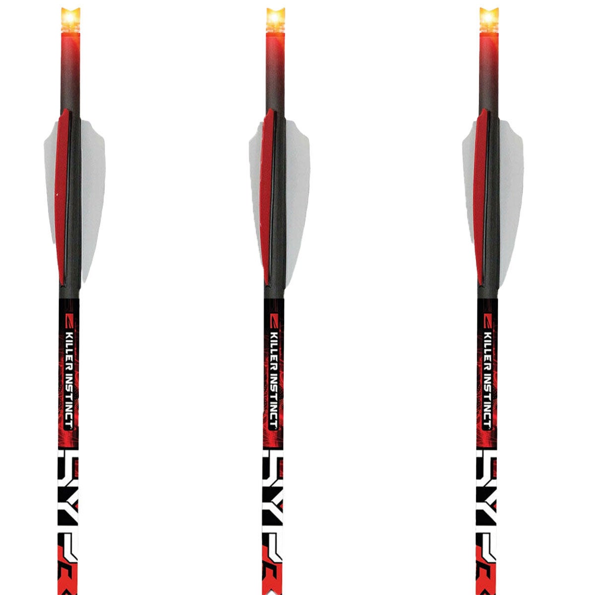 Killer Instinct Lighted HYPR 20" Lite Crossbow Bolts 3 Pack