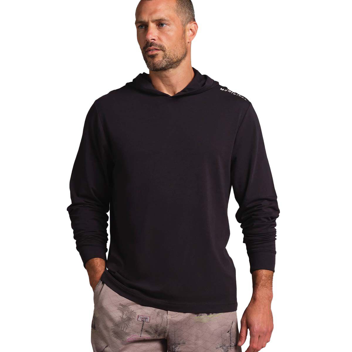 Municipal Men's Enduro Stretch Hooded Long Sleeve Hooded Tee