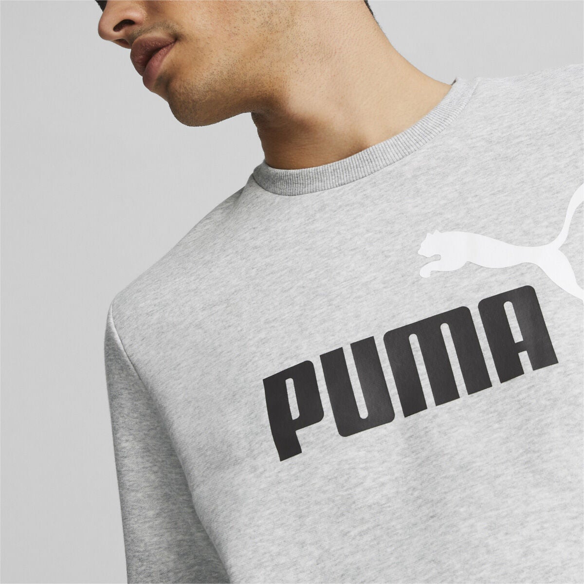 Puma Men's ESS+ 2 Col Big Logo Crew Fleece Athletic Apparel