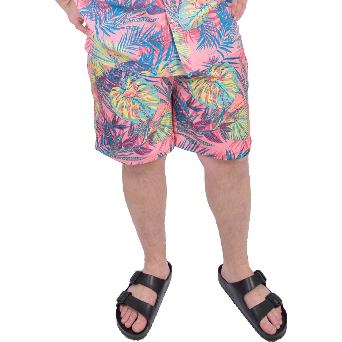 Canyon Creek Men's Pink Palm Swim Shorts