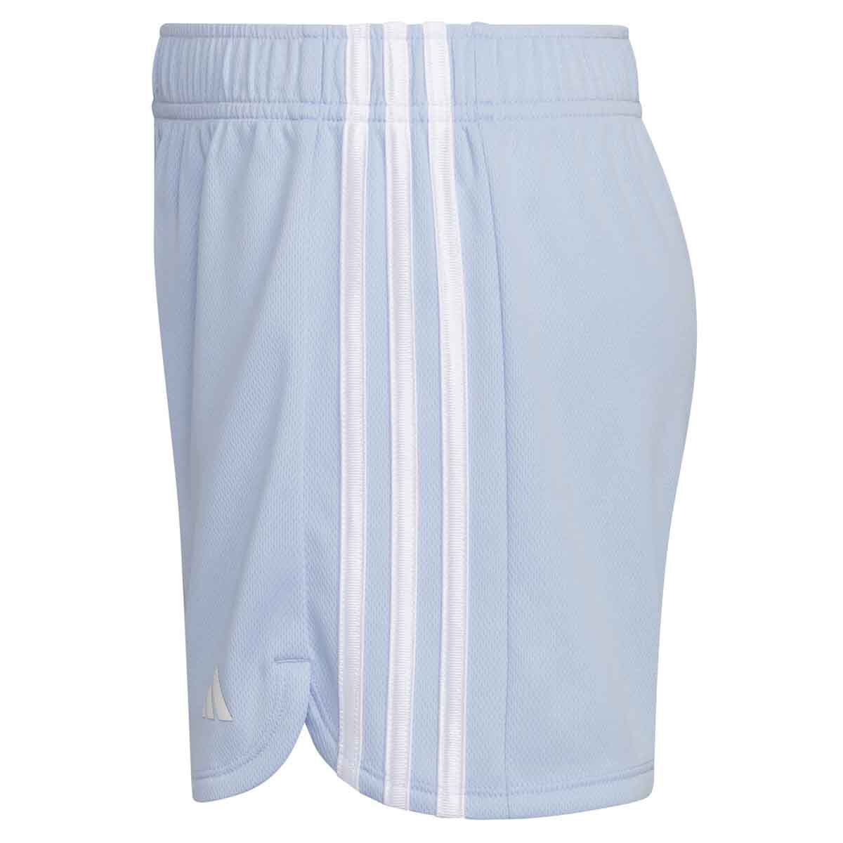 adidas Girls' AEROREADY® 3-Stripe Pacer Mesh Shorts