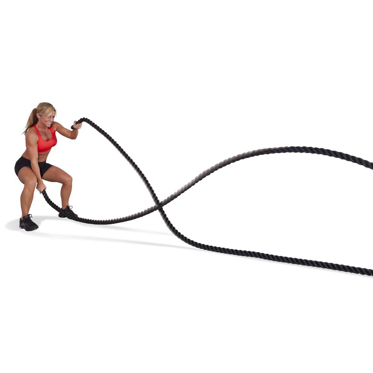 Go Fit 40' Combat Rope with Manual - 1.5" Thick with Molded Handles