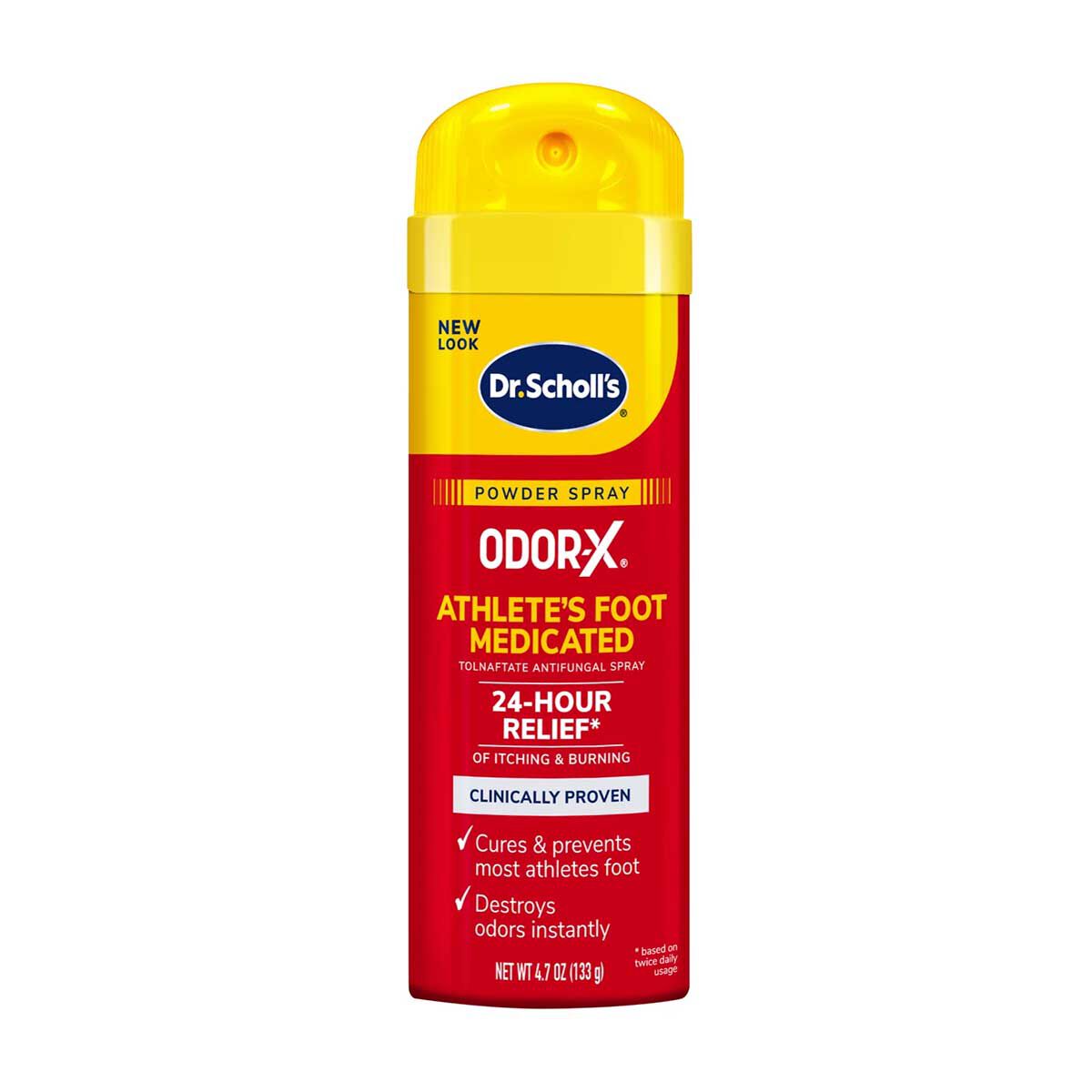 Dr Scholls Odor-X Athlete's Foot Medicated Spray Powder