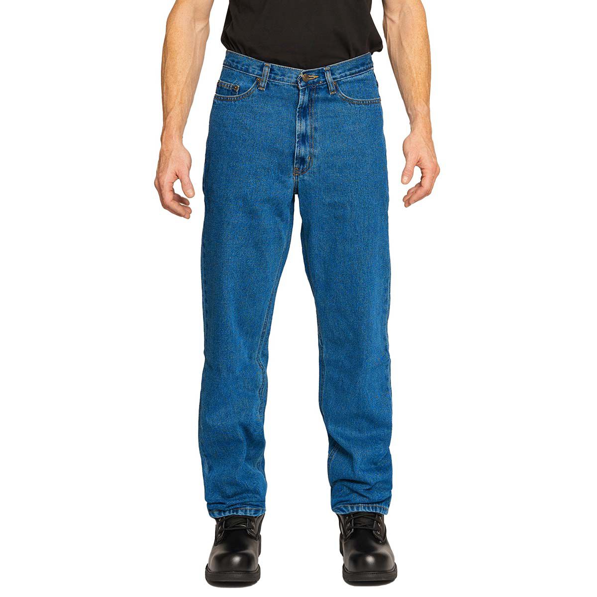 Full Blue Men's 5 Pocket Classic Relaxed Fit Jeans
