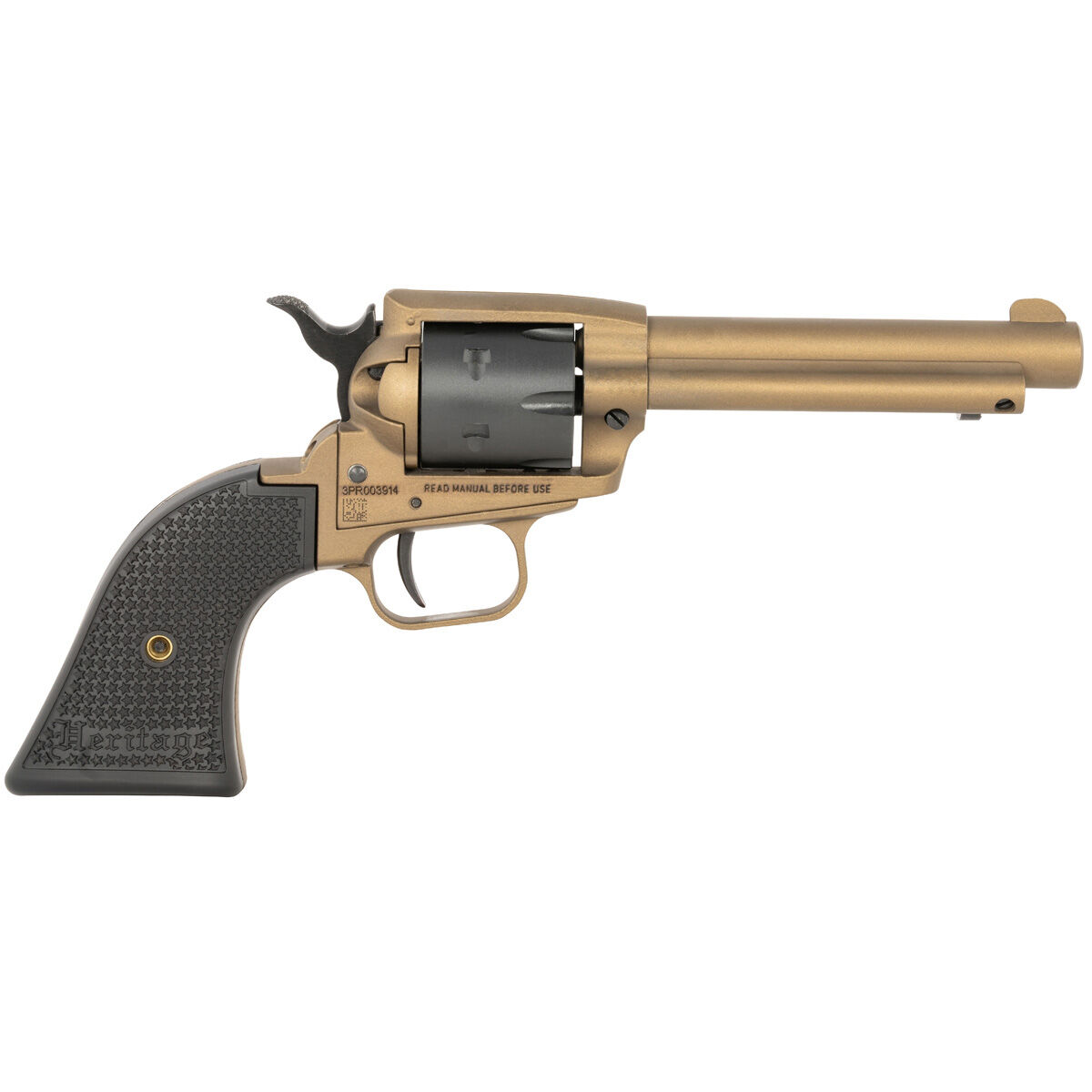 Heritage Mfg RR 22LR 6rd 4.75" Burnt Brnz Revolver