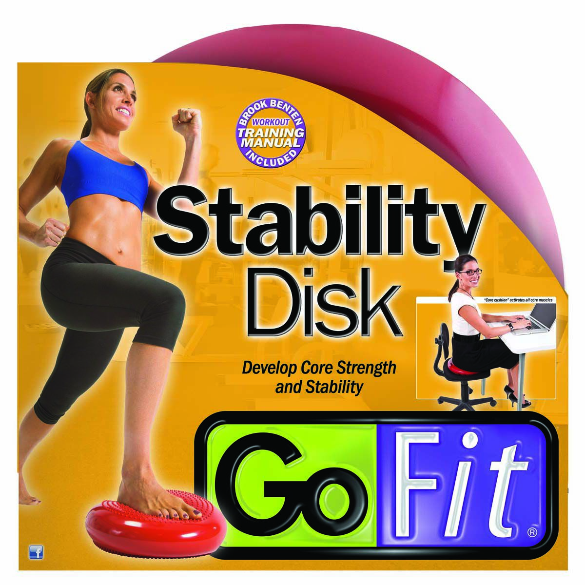 Go Fit 13" Core Balance Disk with Training Manual