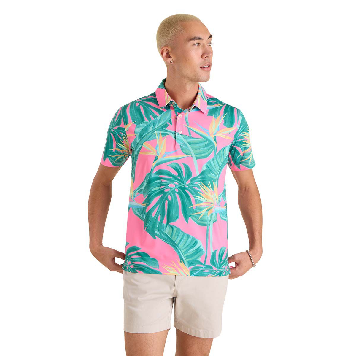 Chubbies Men's Birds of Paradise Performance Polo