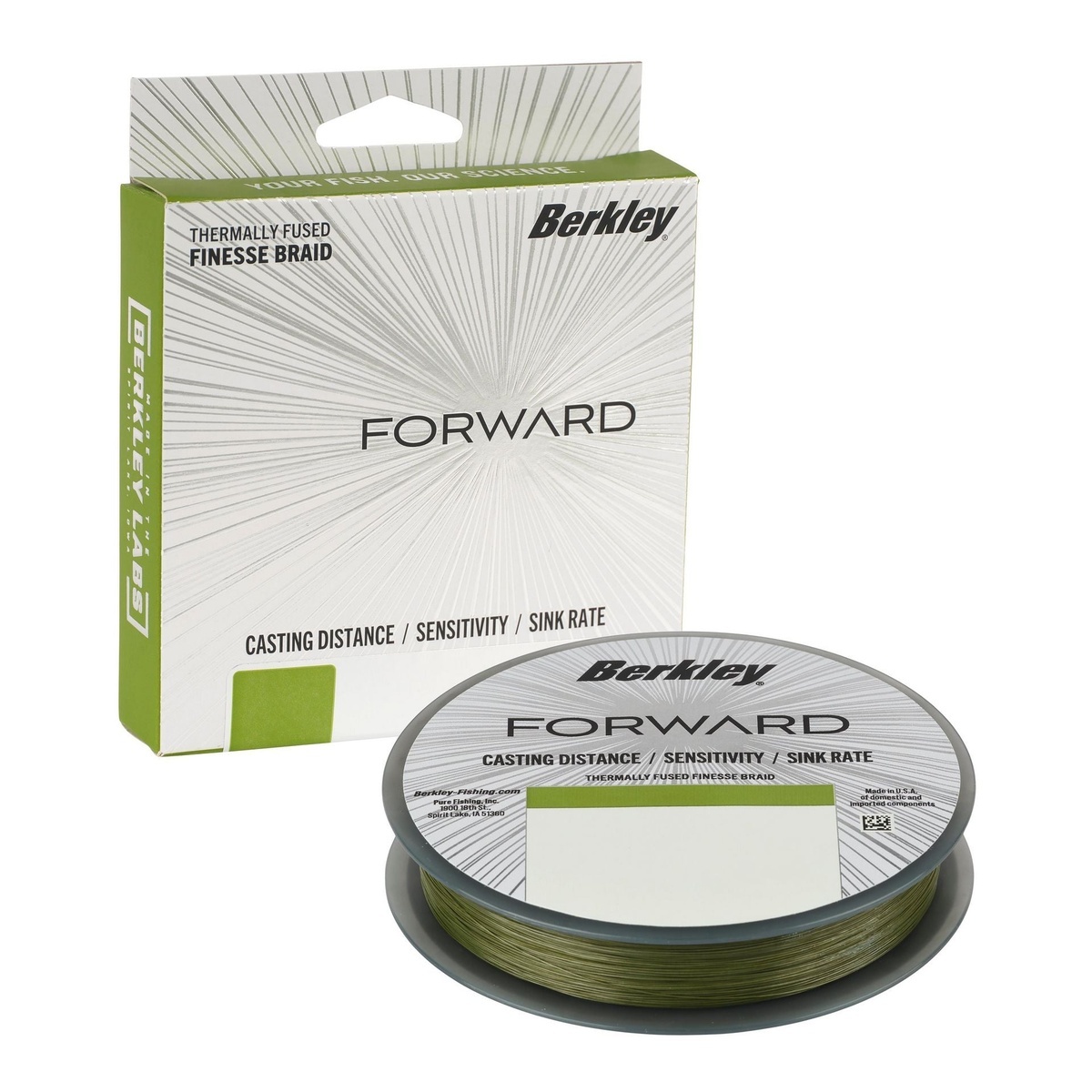 fused braided fishing line Probraid Cold No Fade (RWB) Forward Braid maintains perfect cross Berkley Forward Braid | Braided