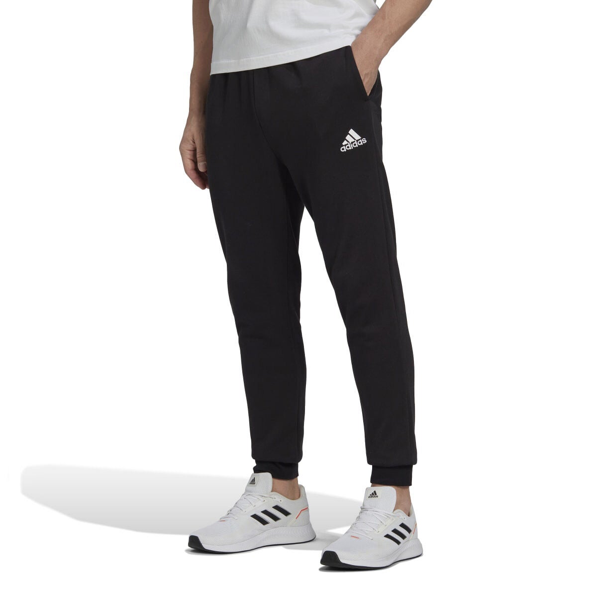 adidas Men's Essentials Fleece Regular Tapered Joggers