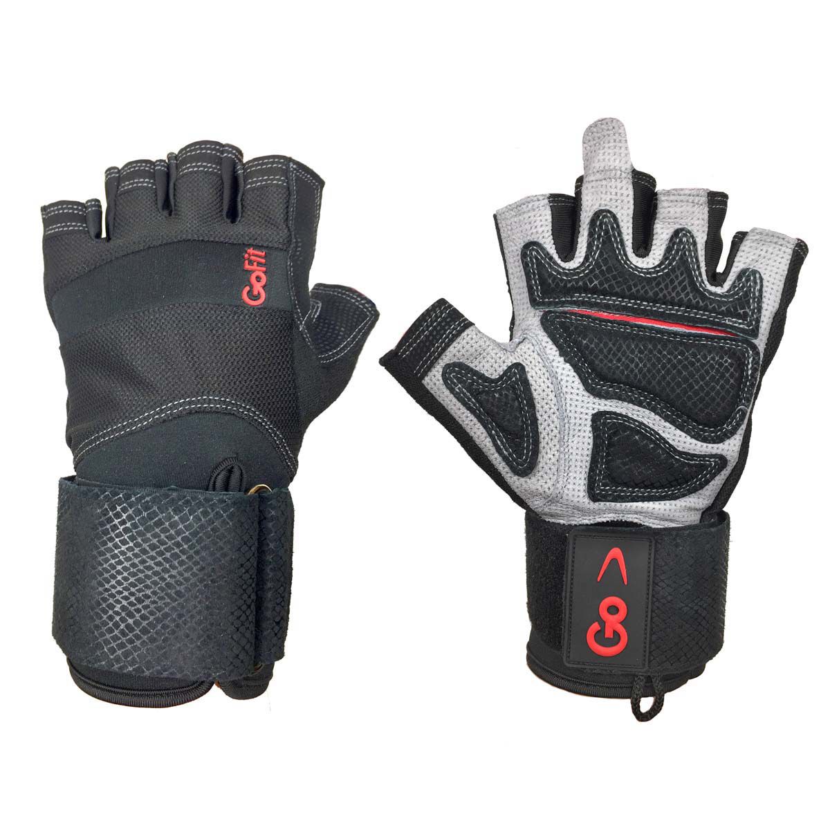 Go Fit Men's Extreme AG Training Glov with WristWrap