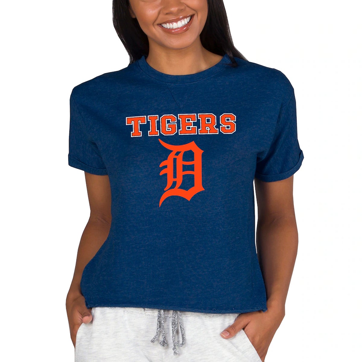 Concepts Sport Women's Detroit Tigers Mainstream Terry Shirt