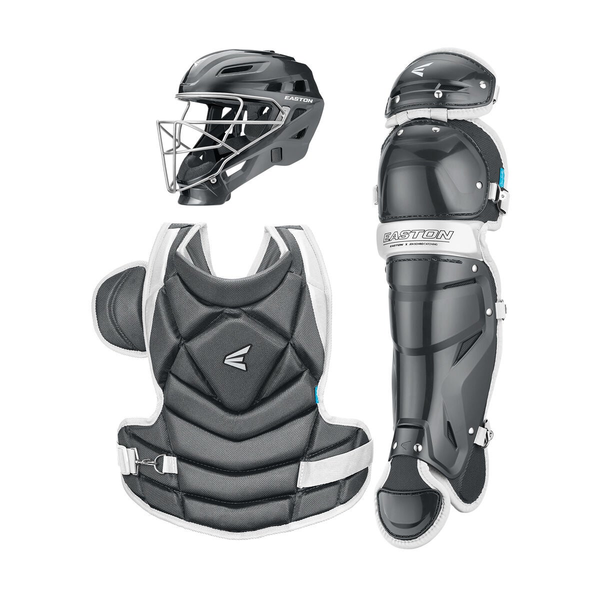 Easton x Jen Schro The Fundamental Fastpitch Catcher's Gear Set, Large