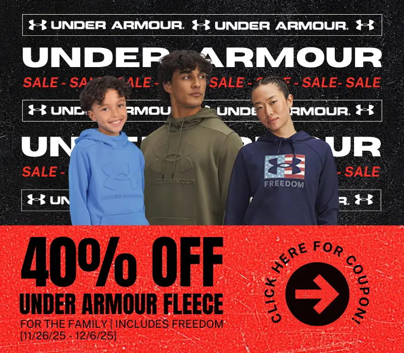 Under Armour 40% Off Fleece