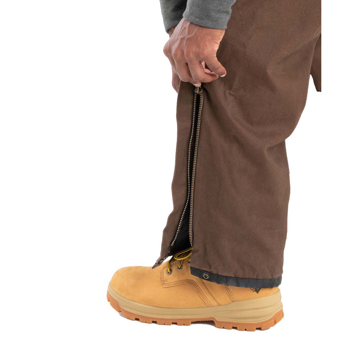 Berne Men's Heartland Insulated Washed Duck Bib Overall-Big