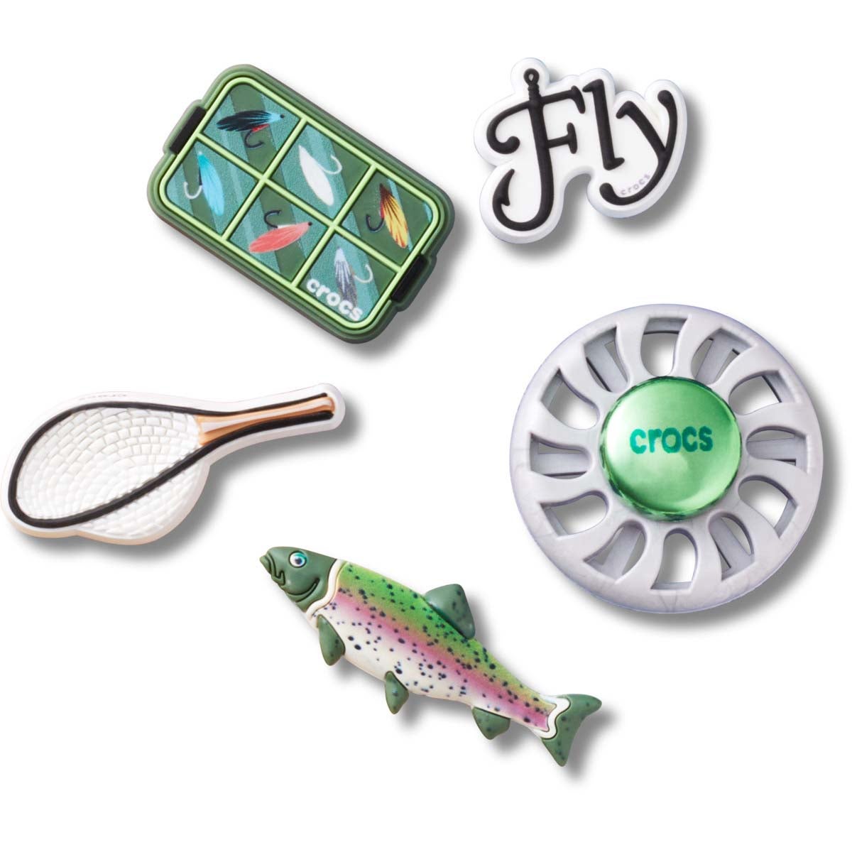 Jibbitz Fly Fishing - 5 Pack