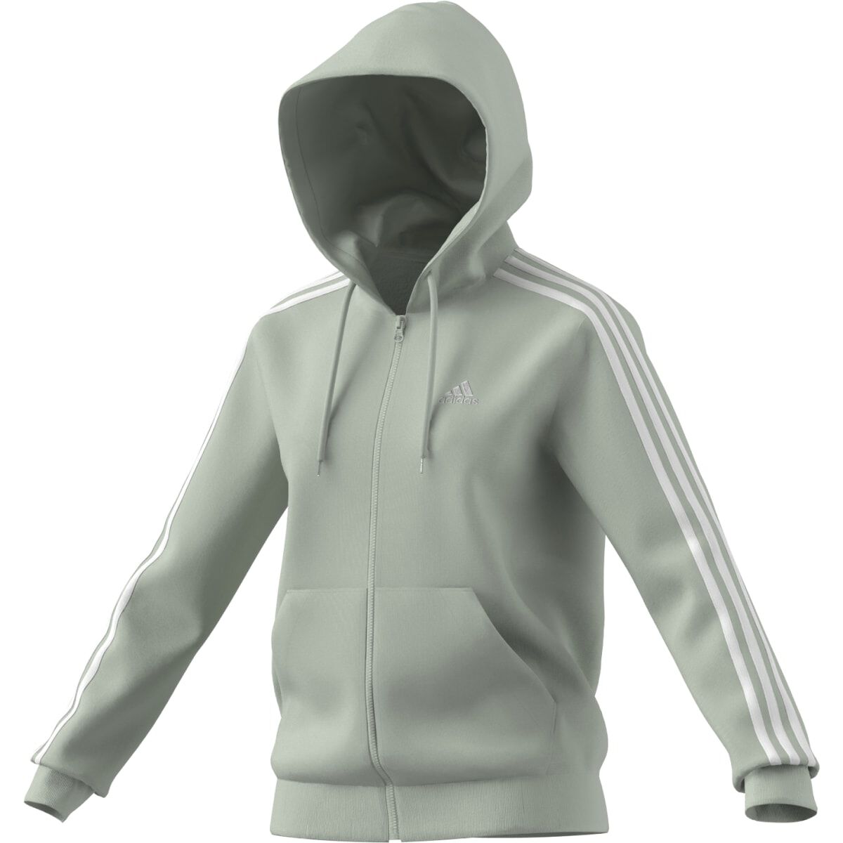 adidas Women's 3 Stripe Full Zip Hood