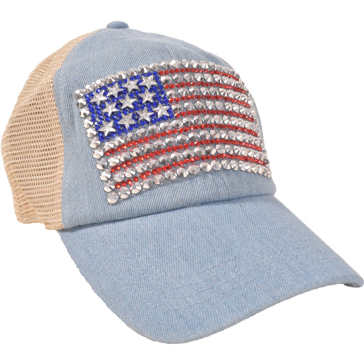 David & Young Gem American Flag Ballcap