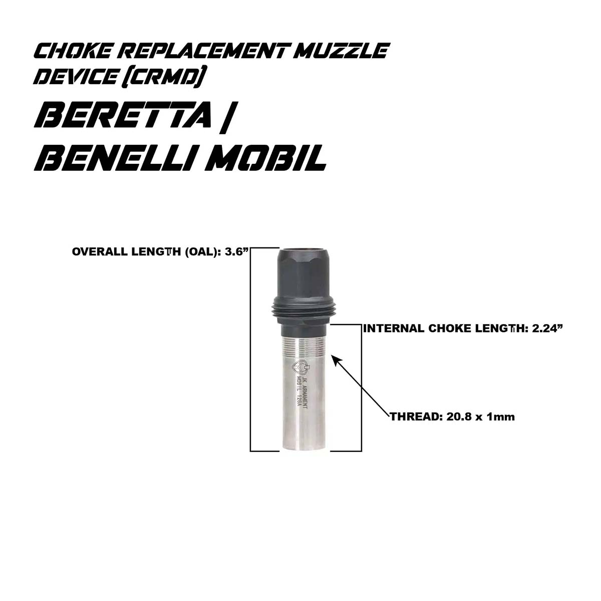 Jk Armament CHOKE 12ga Benelli Mobil Style
