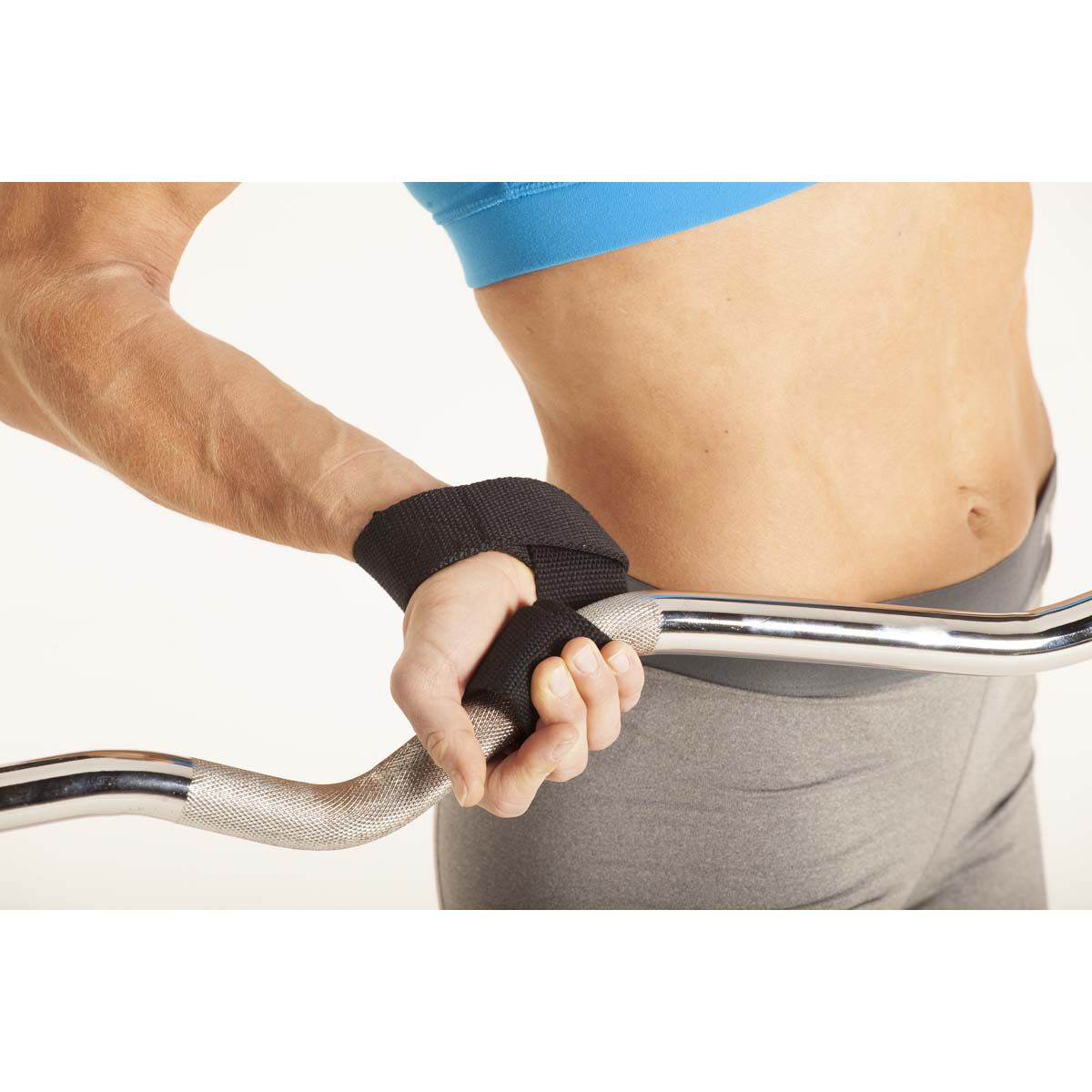 Go Fit Cotton Weightlifting Wrist Straps (pair)