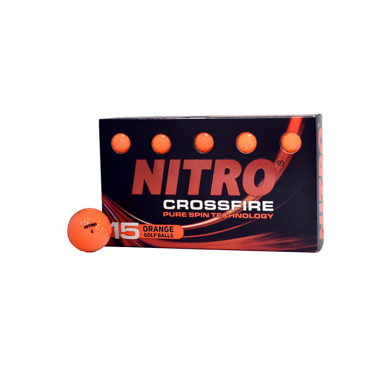 Nitro Golf Crossfire Orange Golf Balls 15 Pack
