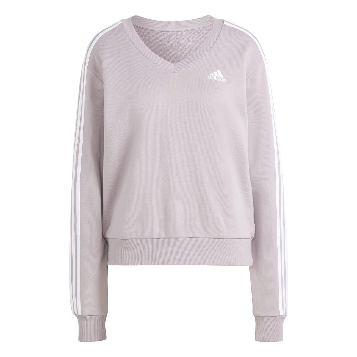 adidas Women's 3 Stripe Vneck Crew