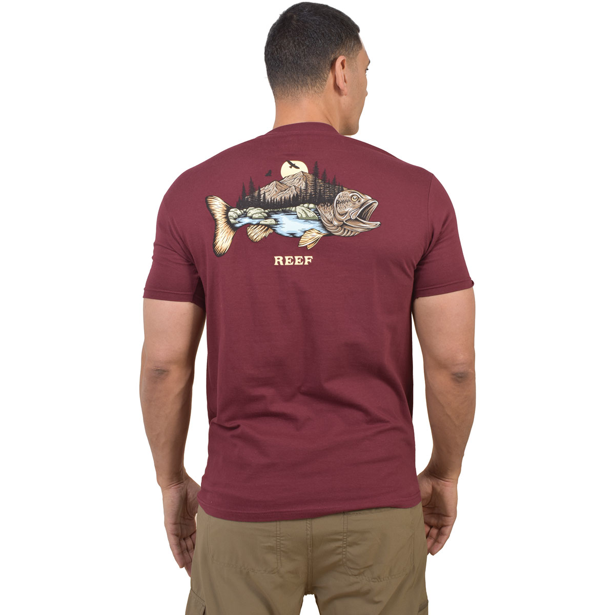 Reef Men's Fish Mountain Graphic Tee