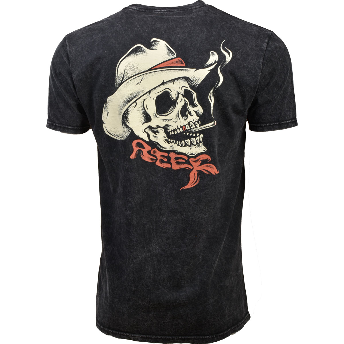 Reef Men's Smoking Skull Graphic Tee