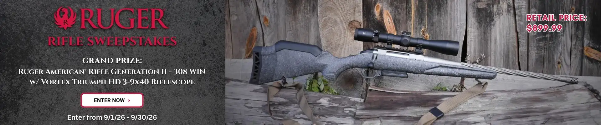 Ruger Sweepstakes 090126 PC Banner 1920x400
