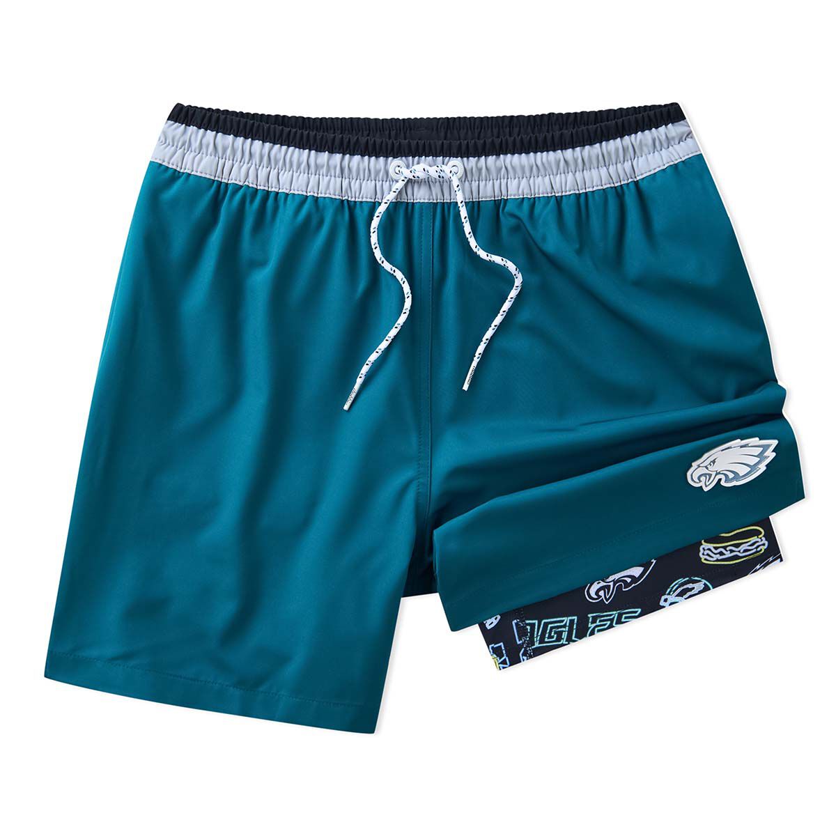 Chubbies Men's Philadelphia Eagles Solid Swim Trunks