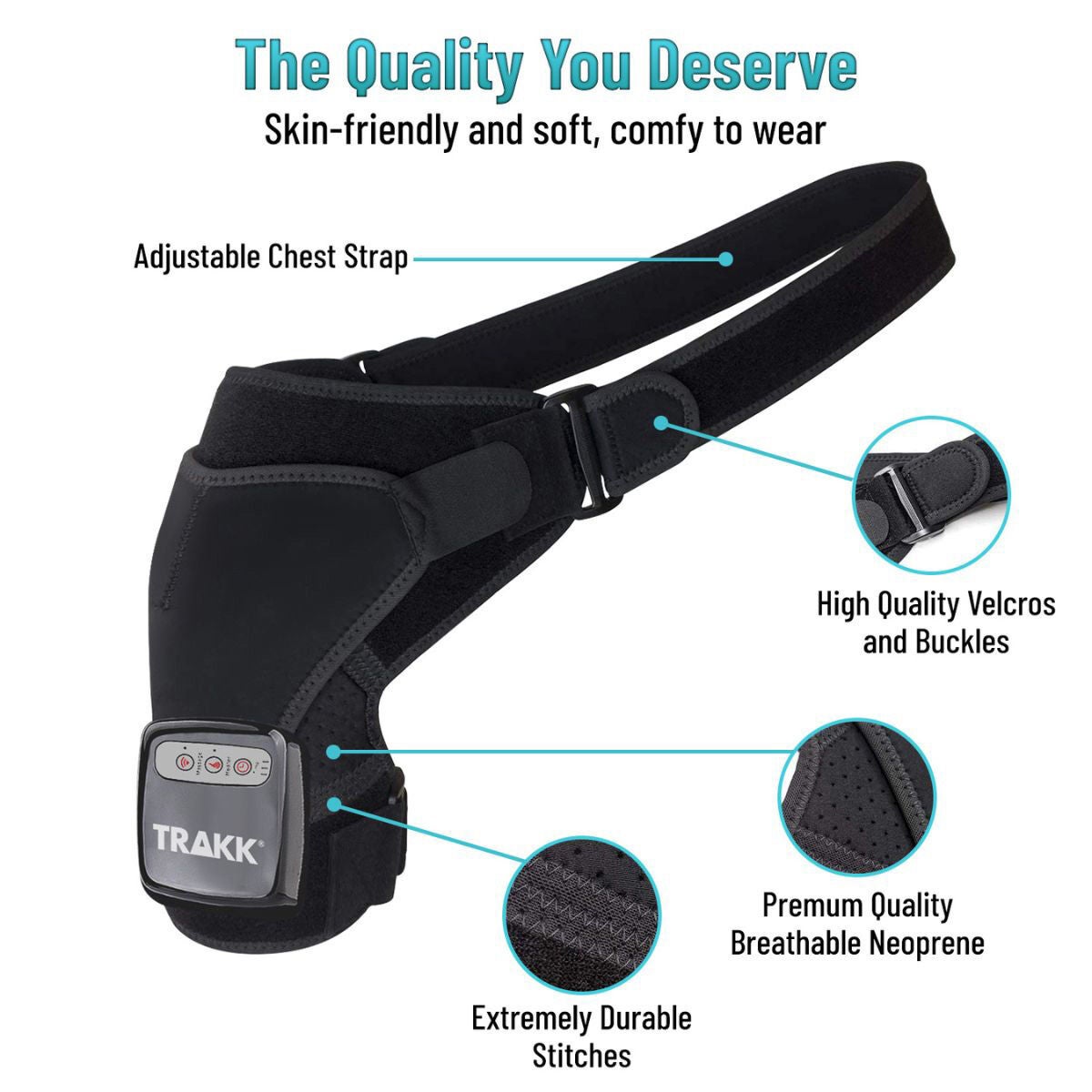 Trakk Massaging Heating Shoulder Brace & Wrap