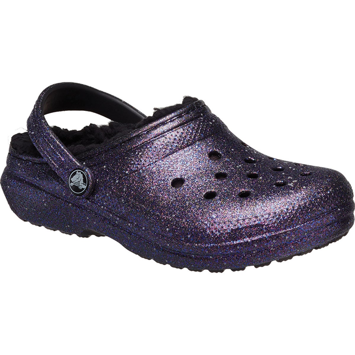Crocs Youth Glitter Classic Lined Clog