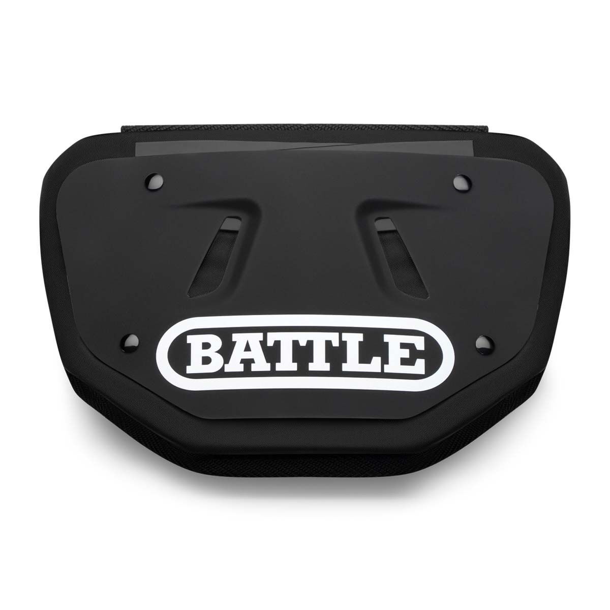 Battle Sports Back Plate black with white BATTLE logo Youth