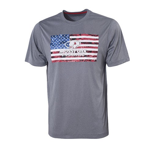 Mossy Oak Fish Men's Merica Mossy Oak Short Sleeve Tee