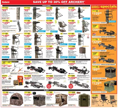 Dunham's Sports weekly ad archery deals