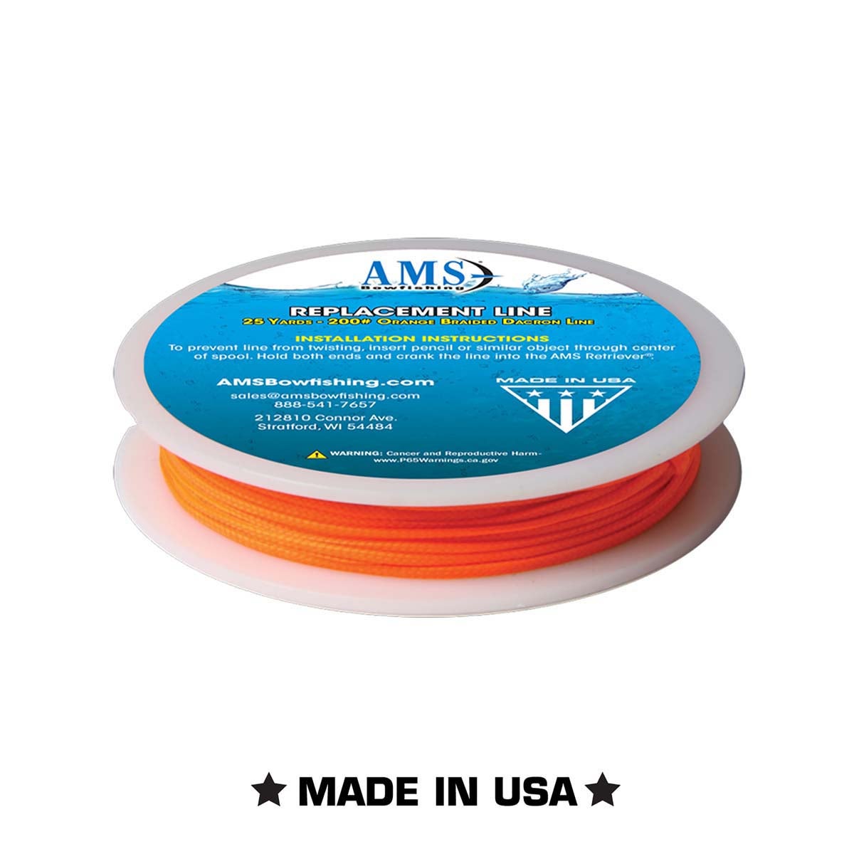 Ams 25 yards of 200# Replacement Line