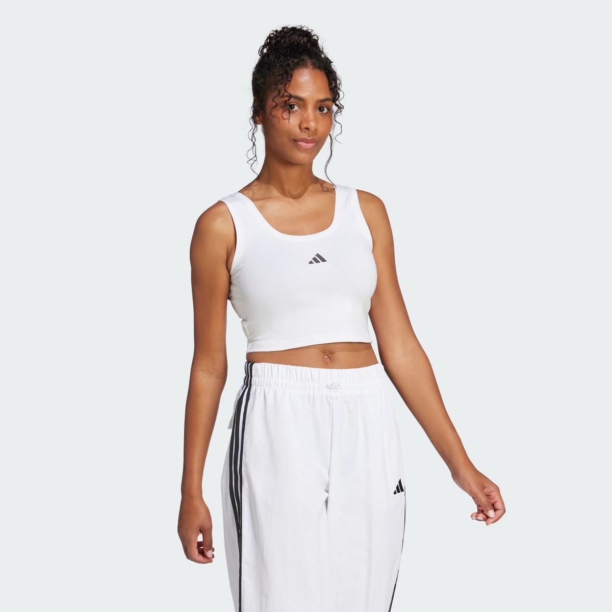 adidas Women's Essentials Small Logo Cotton Lifestyle Tank Top