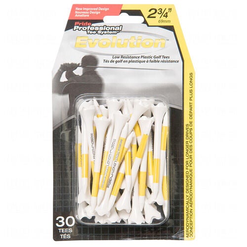 Pride Sports 2 3/4" Evolution Professional Golf Tees - 30 Pack
